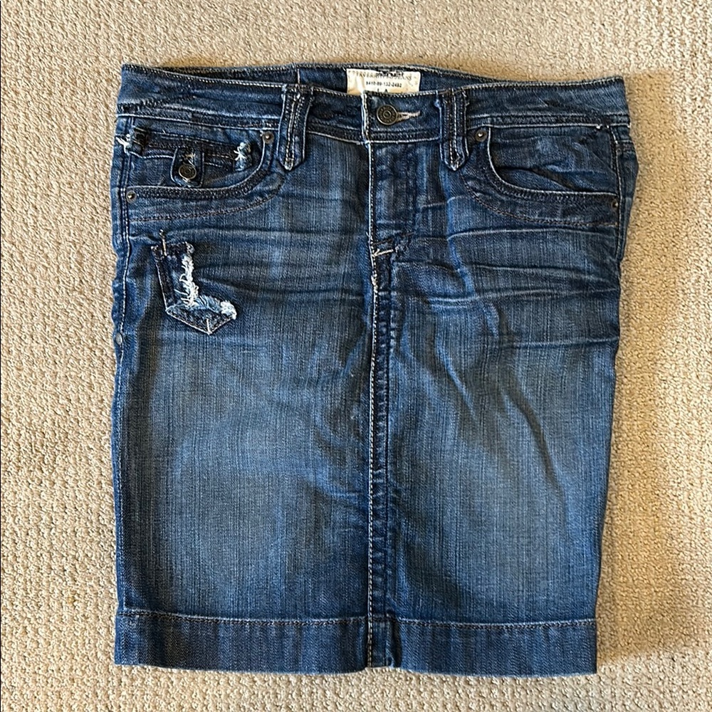 Taverniti So Jeans Distressed Denim Skirt